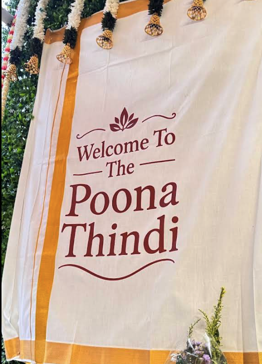 Welcome to The Poona Thindi celebration backdrop
